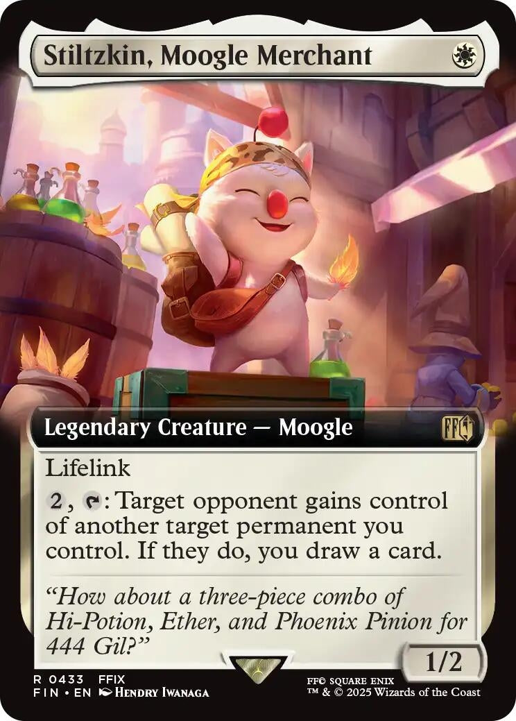 Image for Stiltzkin, Moogle Merchant (Extended Art) (433) (FINAL FANTASY) - Magic: The Gathering
