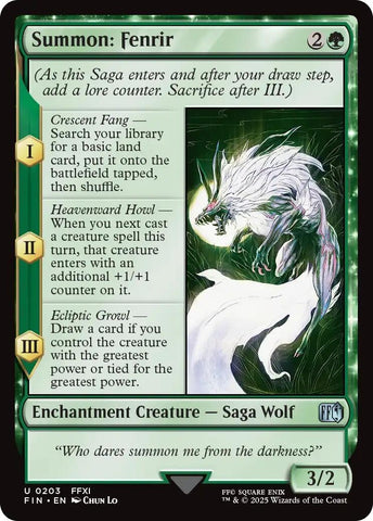 Image for Summon: Fenrir (203) (FINAL FANTASY) - Magic: The Gathering