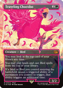 Image for Traveling Chocobo (Borderless) (Neon Ink Pink) (511b) (FINAL FANTASY) - Magic: The Gathering
