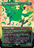 Image for Traveling Chocobo (Borderless) (Neon Ink Green) (511d) (FINAL FANTASY) - Magic: The Gathering