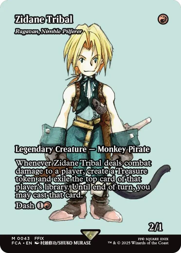 Image for Zidane Tribal - Ragavan, Nimble Pilferer (Showcase) (43) (FINAL FANTASY: Through the Ages) - Magic: The Gathering