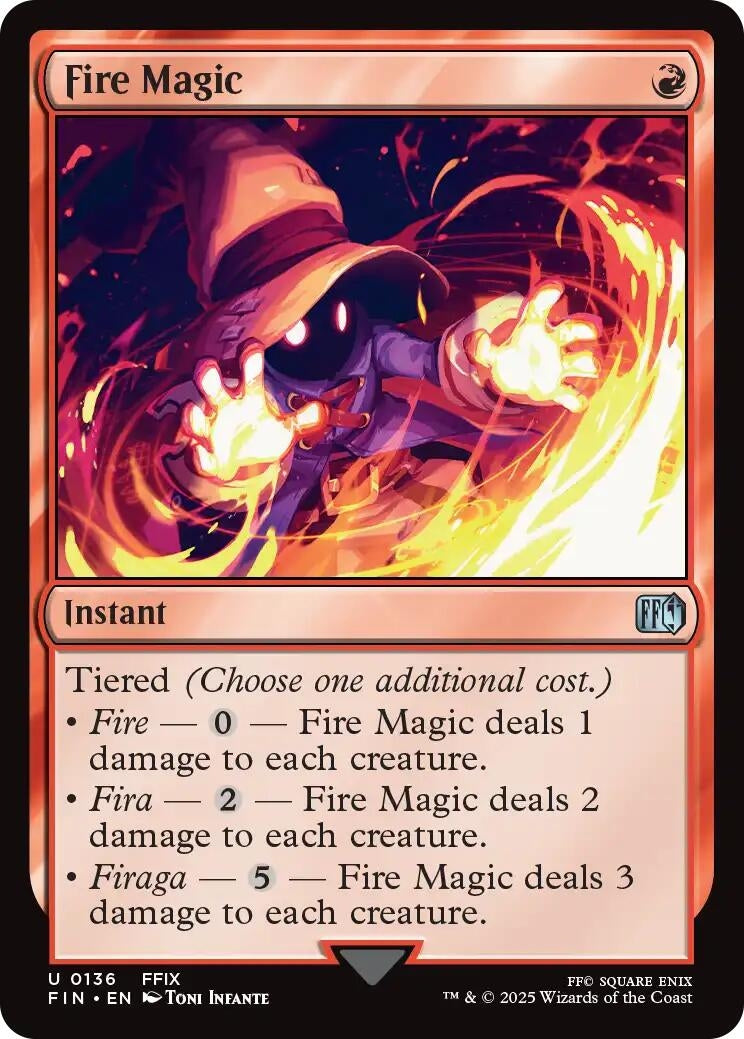 Image for Fire Magic (136) (FINAL FANTASY) - Magic: The Gathering