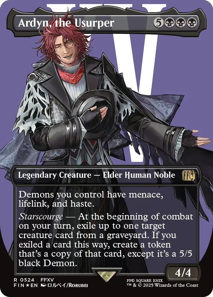 Image for Ardyn, the Usurper (Borderless) (Surge Foil) (0524) (524) (FINAL FANTASY) - Magic: The Gathering