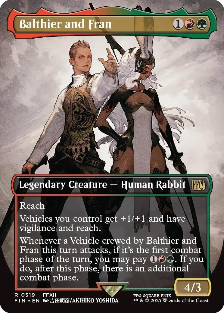 Image for Balthier and Fran (Borderless) (0319) (319) (FINAL FANTASY) - Magic: The Gathering