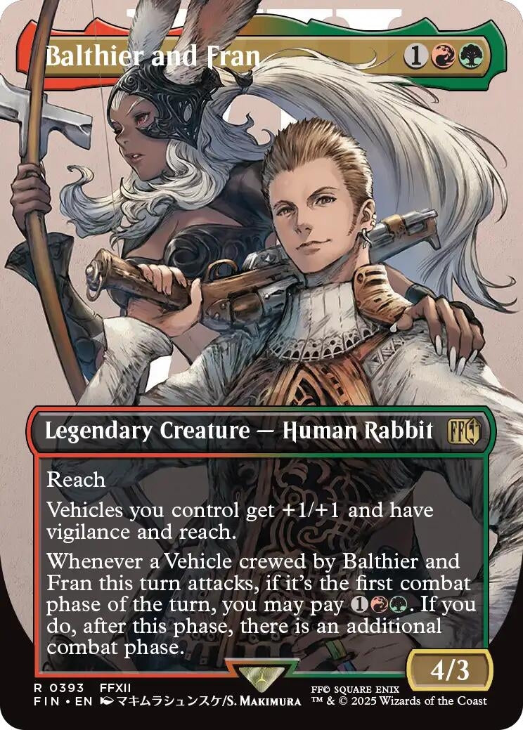 Image for Balthier and Fran (Borderless) (0393) (393) (FINAL FANTASY) - Magic: The Gathering