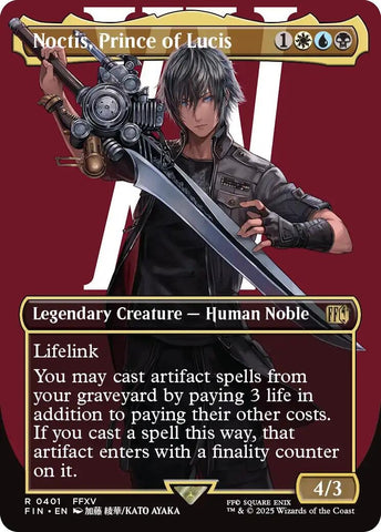 Image for Noctis, Prince of Lucis (Borderless) (401) (FINAL FANTASY) - Magic: The Gathering