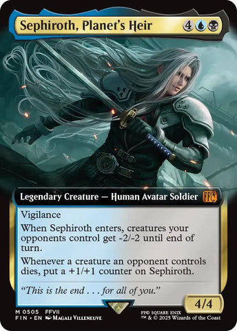 Image for Sephiroth, Planet's Heir (Extended Art) (505) (FINAL FANTASY) - Magic: The Gathering