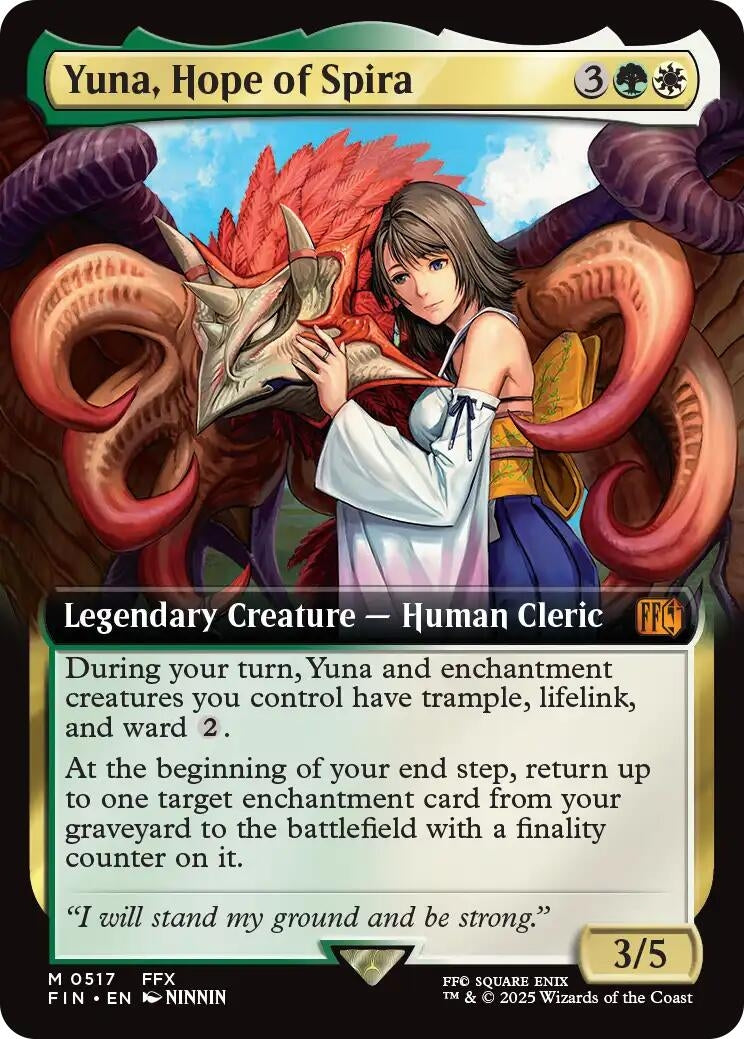 Image for Yuna, Hope of Spira (Extended Art) (517) (FINAL FANTASY) - Magic: The Gathering