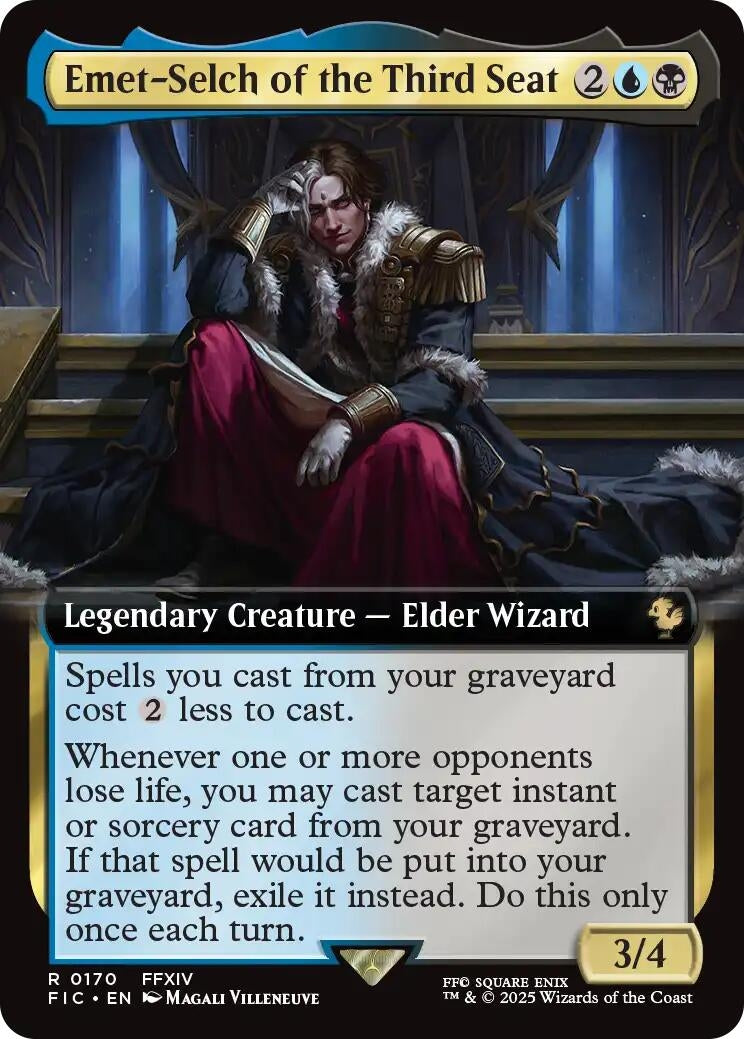 Image for Emet-Selch of the Third Seat (Extended Art) (170) (Commander: FINAL FANTASY) - Magic: The Gathering