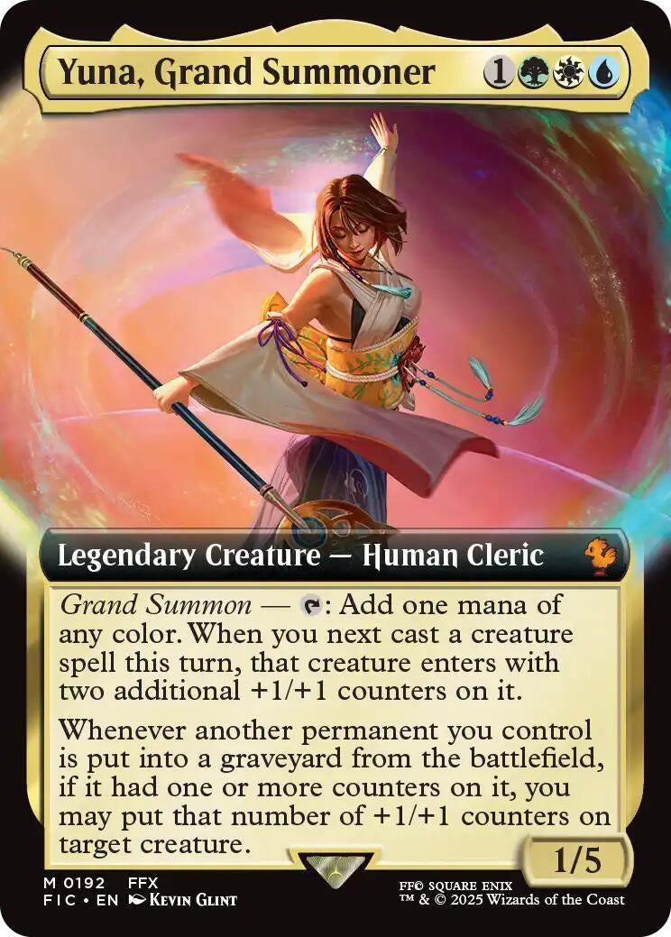 Image for Yuna, Grand Summoner (Extended Art) (192) (Commander: FINAL FANTASY) - Magic: The Gathering
