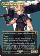 Image for Cloud, Ex-SOLDIER (Borderless) (Surge Foil) (210) (Commander: FINAL FANTASY) - Magic: The Gathering