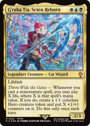 Image for G'raha Tia, Scion Reborn (Surge Foil) (222) (Commander: FINAL FANTASY) - Magic: The Gathering
