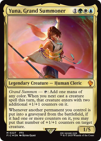 Image for Yuna, Grand Summoner (Surge Foil) (227) (Commander: FINAL FANTASY) - Magic: The Gathering