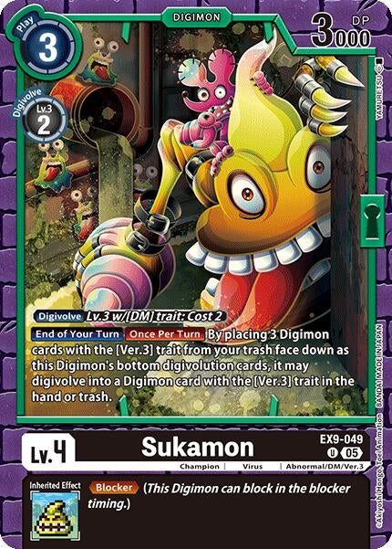 Image for Sukamon (EX9-049 U) (Versus Monsters) (EX-09) - Digimon Card Game