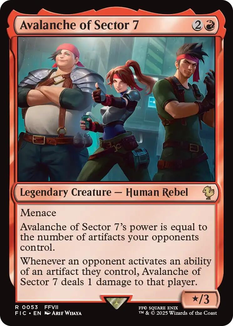 Image for Avalanche of Sector 7 (53) (Commander: FINAL FANTASY) - Magic: The Gathering