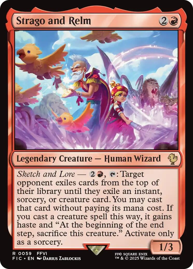 Image for Strago and Relm (59) (Commander: FINAL FANTASY) - Magic: The Gathering