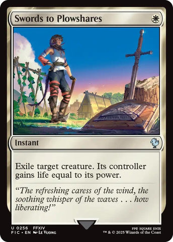 Image for Swords to Plowshares (256) (Commander: FINAL FANTASY) - Magic: The Gathering