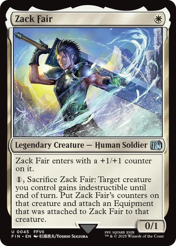 Image for Zack Fair (45) (FINAL FANTASY) - Magic: The Gathering