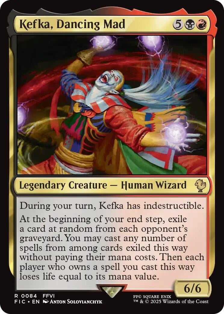 Image for Kefka, Dancing Mad (84) (Commander: FINAL FANTASY) - Magic: The Gathering
