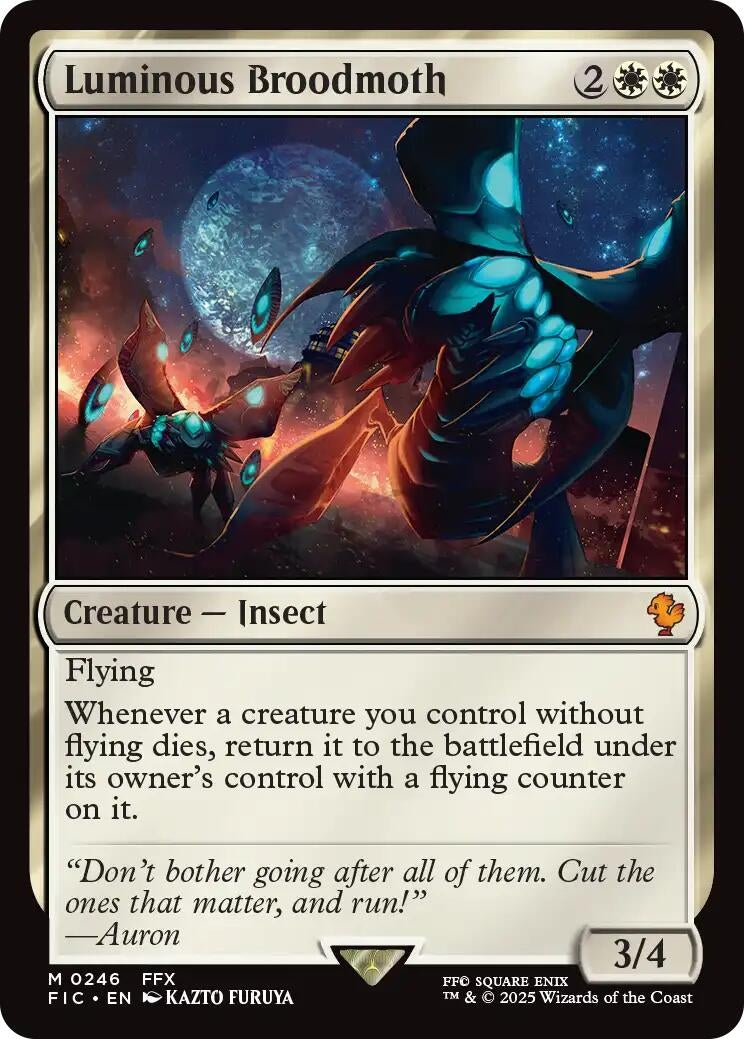 Image for Luminous Broodmoth (246) (Commander: FINAL FANTASY) - Magic: The Gathering