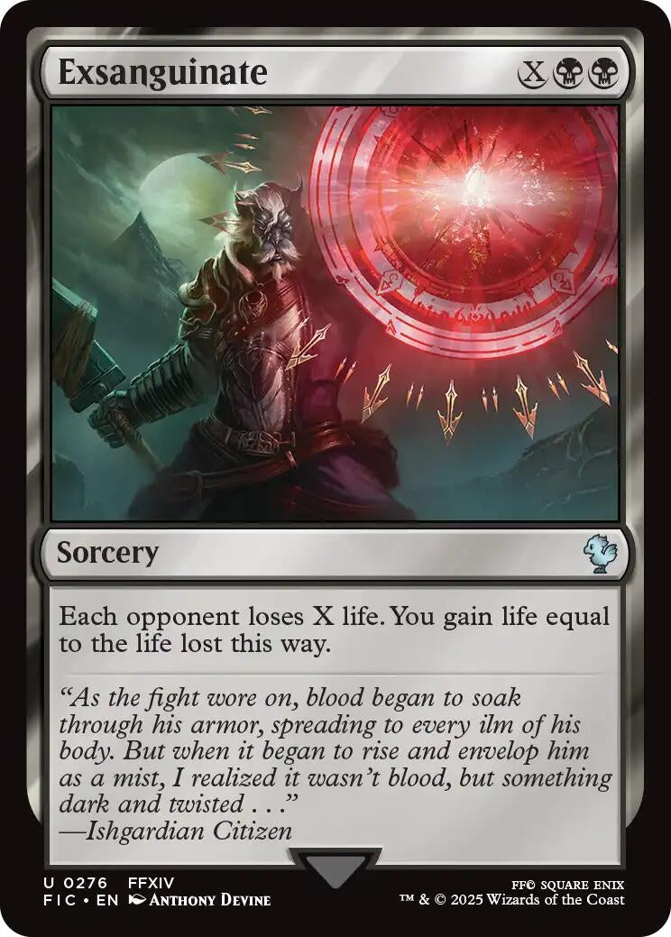 Image for Exsanguinate (276) (Commander: FINAL FANTASY) - Magic: The Gathering