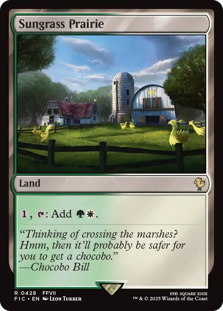 Image for Sungrass Prairie (428) (Commander: FINAL FANTASY) - Magic: The Gathering