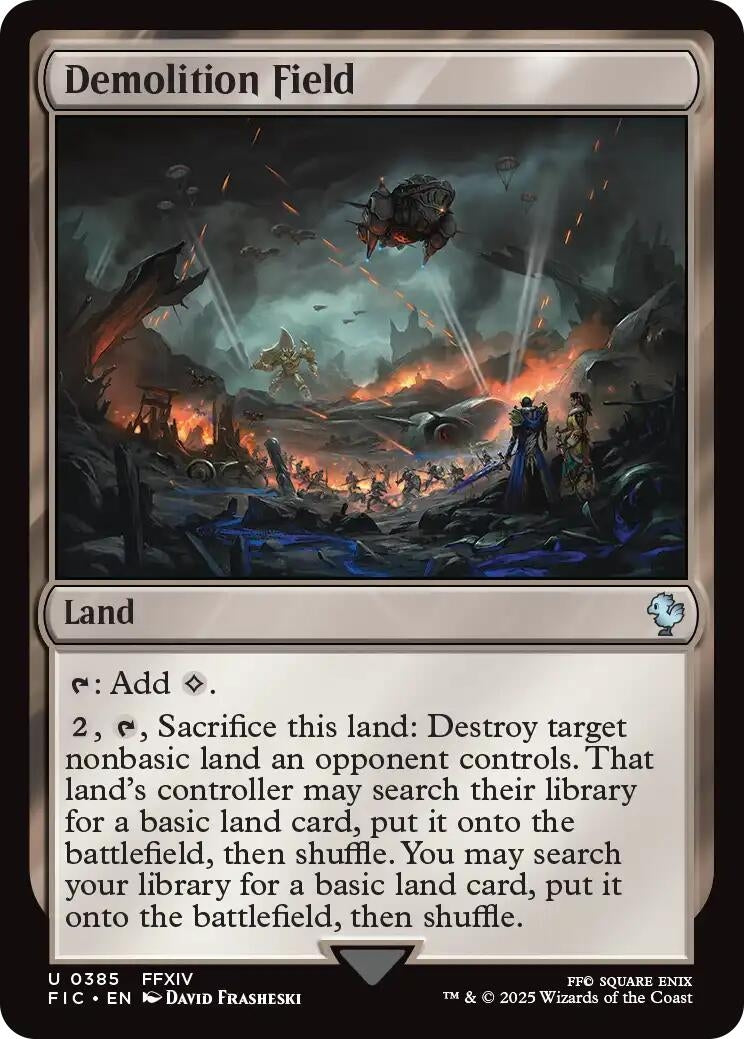 Image for Demolition Field (385) (Commander: FINAL FANTASY) - Magic: The Gathering