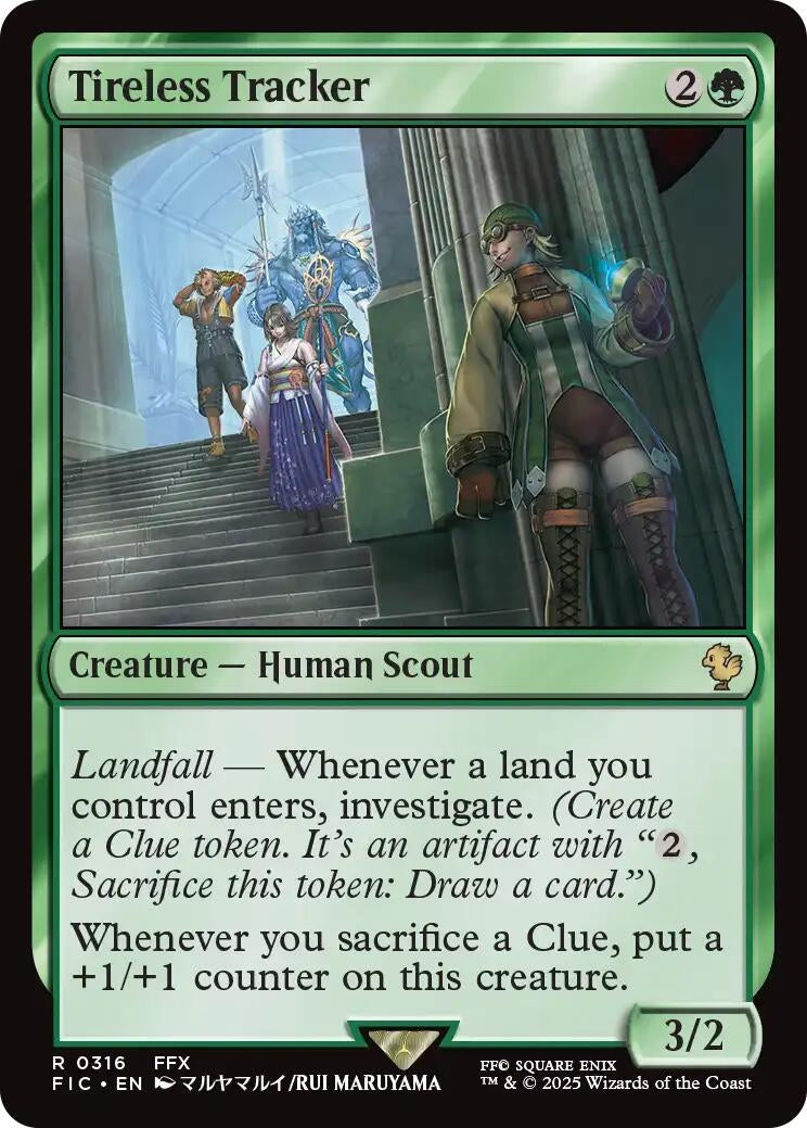 Image for Tireless Tracker (316) (Commander: FINAL FANTASY) - Magic: The Gathering