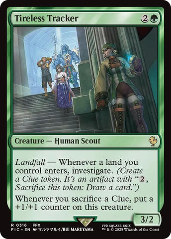 Image for Tireless Tracker (316) (Commander: FINAL FANTASY) - Magic: The Gathering