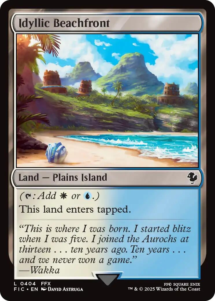 Image for Idyllic Beachfront (404) (Commander: FINAL FANTASY) - Magic: The Gathering