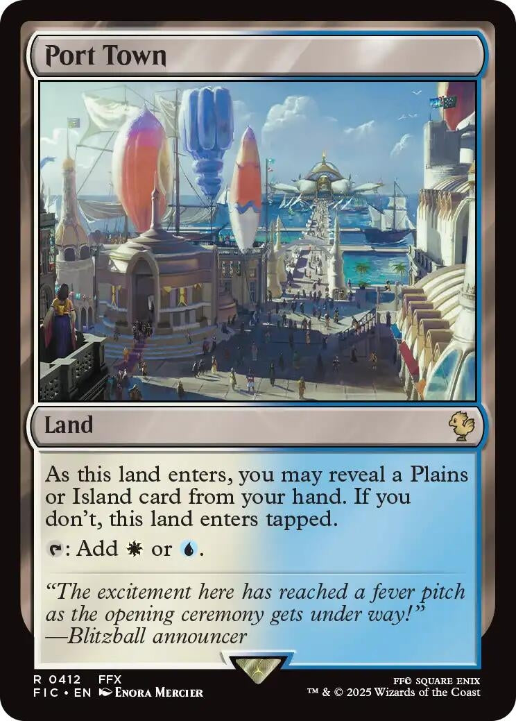 Image for Port Town (412) (Commander: FINAL FANTASY) - Magic: The Gathering