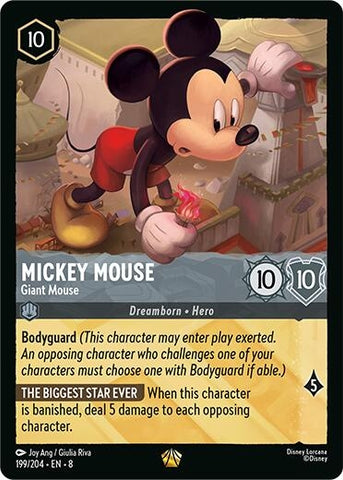 Image for Mickey Mouse - Giant Mouse (199/204) [Reign of Jafar] - Disney Lorcana