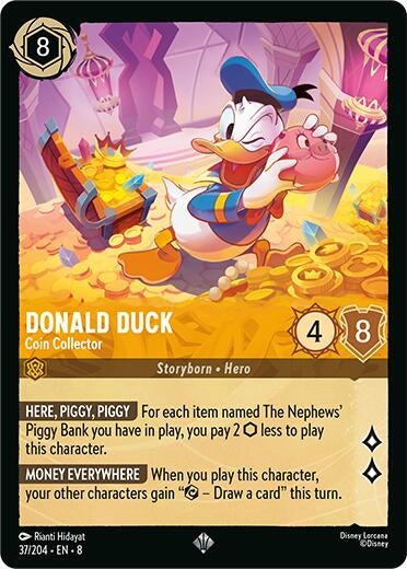 Image for Donald Duck - Coin Collector (37/204) [Reign of Jafar] - Disney Lorcana