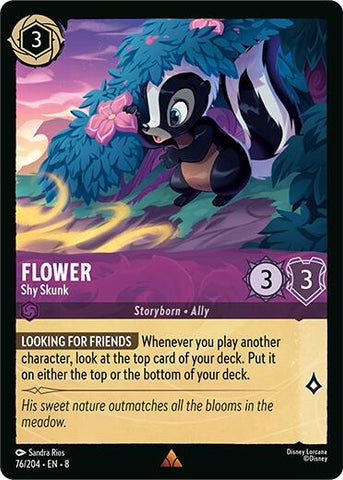 Image for Flower - Shy Skunk (76/204) [Reign of Jafar] - Disney Lorcana