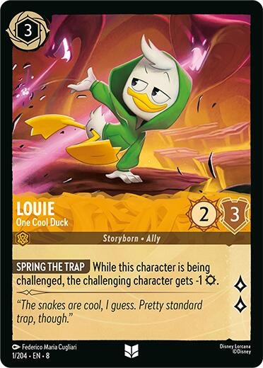 Image for Louie - One Cool Duck (1/204) [Reign of Jafar] - Disney Lorcana