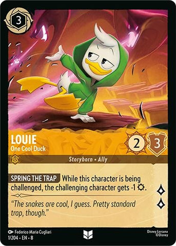 Image for Louie - One Cool Duck (1/204) [Reign of Jafar] - Disney Lorcana
