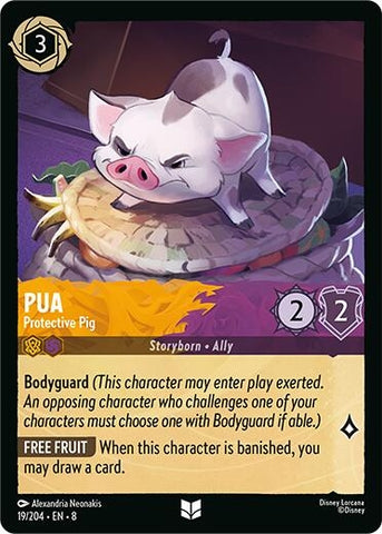 Image for Pua - Protective Pig (19/204) [Reign of Jafar] - Disney Lorcana