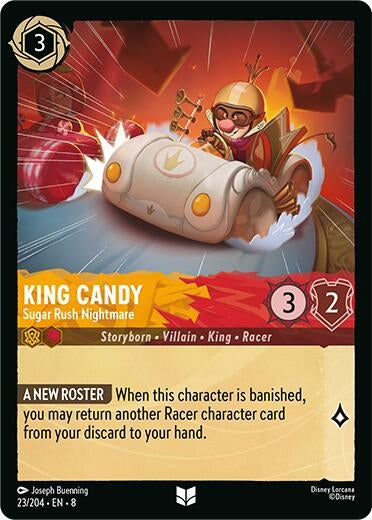 Image for King Candy - Sugar Rush Nightmare (23/204) [Reign of Jafar] - Disney Lorcana