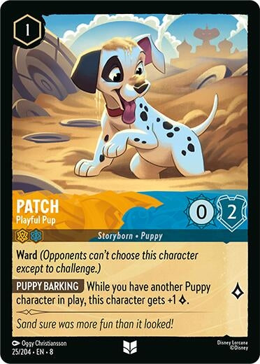 Image for Patch - Playful Pup (25/204) [Reign of Jafar] - Disney Lorcana