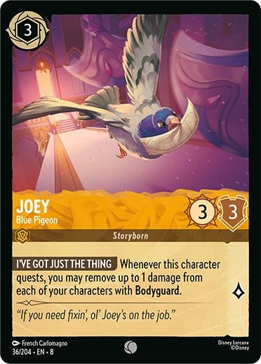 Image for Joey - Blue Pigeon (36/204) [Reign of Jafar] - Disney Lorcana