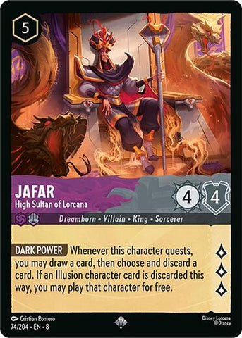 Image for Jafar - High Sultan of Lorcana (74/204) [Reign of Jafar] - Disney Lorcana