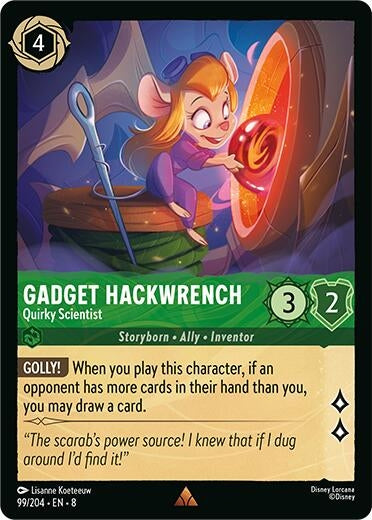 Image for Gadget Hackwrench - Quirky Scientist (99/204) [Reign of Jafar] - Disney Lorcana