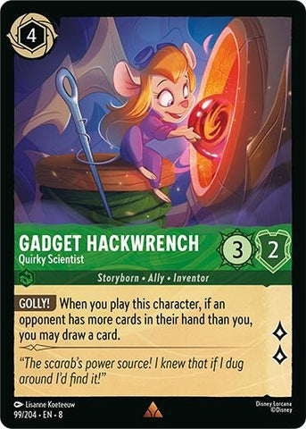 Image for Gadget Hackwrench - Quirky Scientist (99/204) [Reign of Jafar] - Disney Lorcana
