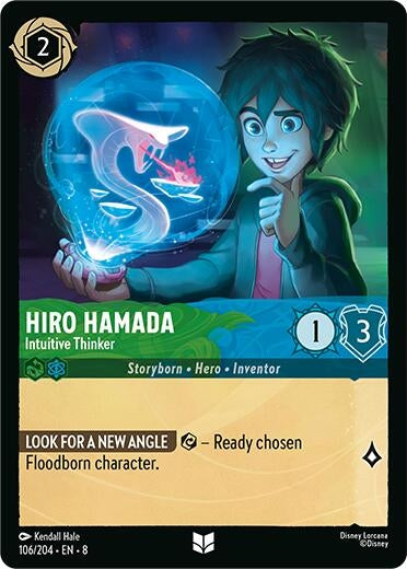 Image for Hiro Hamada - Intuitive Thinker (106/204) [Reign of Jafar] - Disney Lorcana