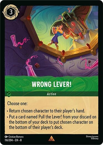 Image for Wrong Lever! (116/204) [Reign of Jafar] - Disney Lorcana