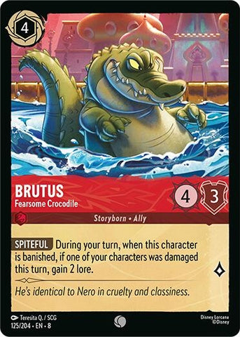 Image for Brutus - Fearsome Crocodile (125/204) [Reign of Jafar] - Disney Lorcana