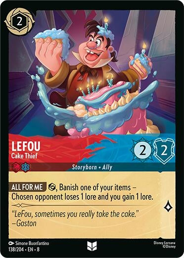 Image for LeFou - Cake Thief (138/204) [Reign of Jafar] - Disney Lorcana