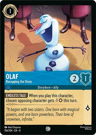 Image for Olaf - Recapping the Story (156/204) [Reign of Jafar] - Disney Lorcana