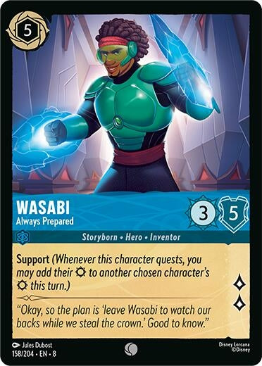 Image for Wasabi - Always Prepared (158/204) [Reign of Jafar] - Disney Lorcana