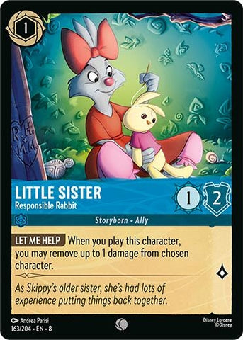 Image for Little Sister - Responsible Rabbit (163/204) [Reign of Jafar] - Disney Lorcana